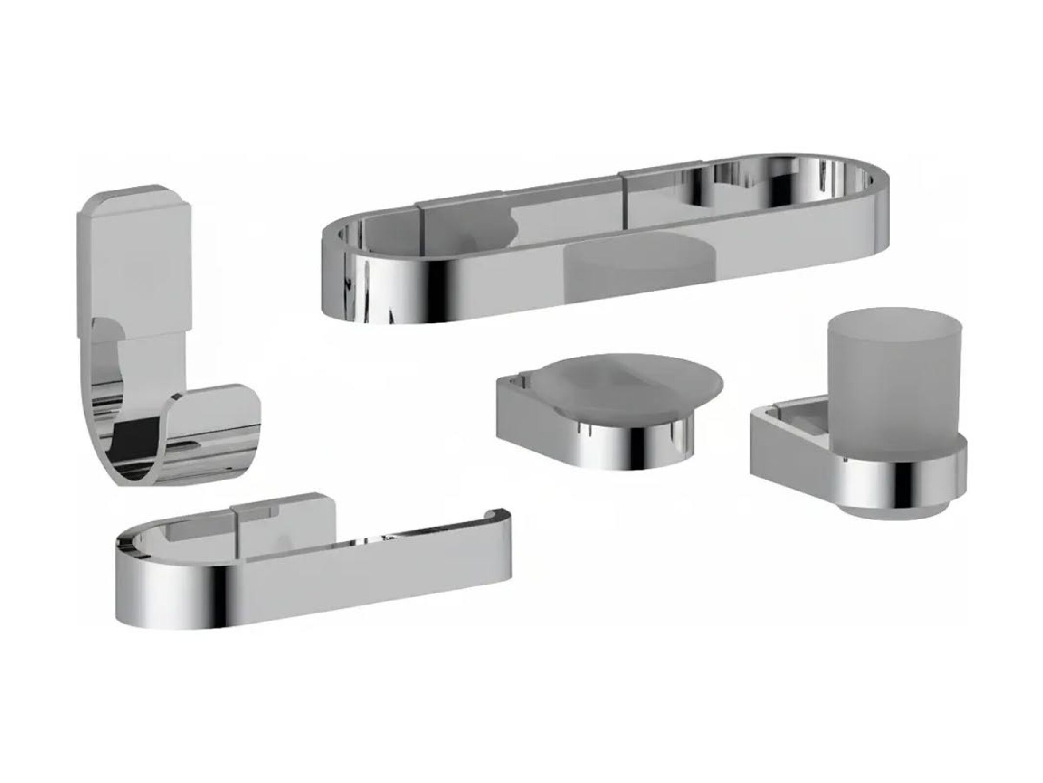 Kit Accesorios Baño 5 Piezas Fv Armonia 0179.05/M8 Cr