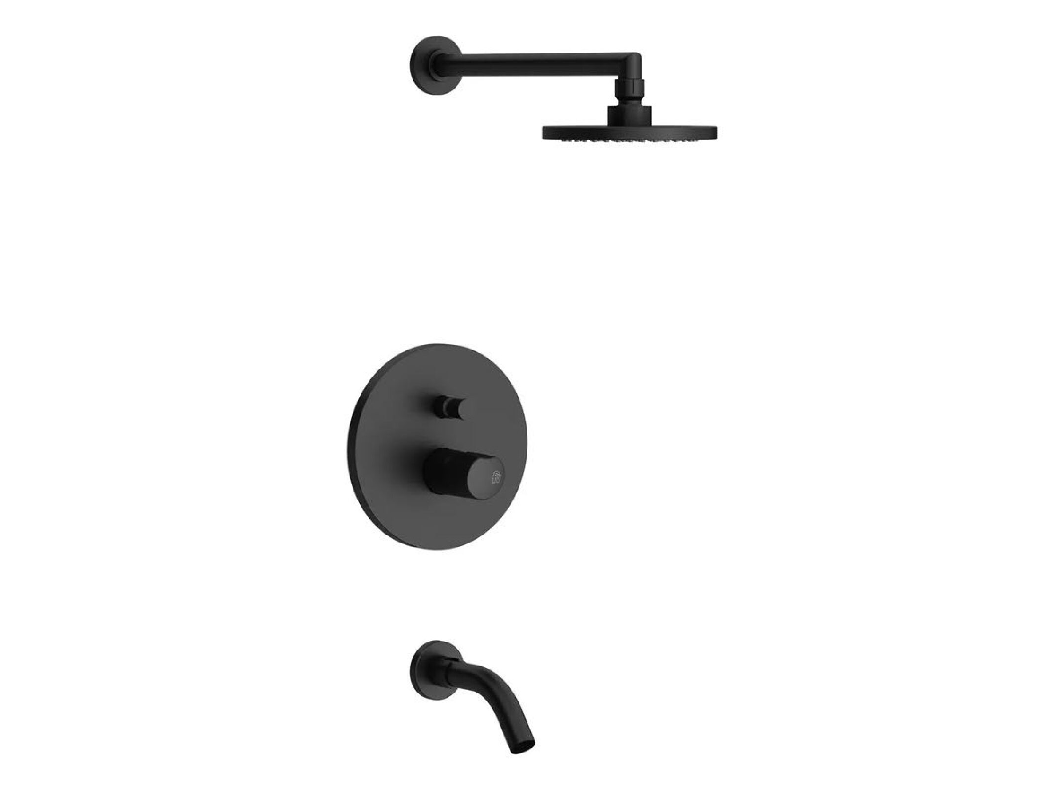 Griferia Fv Cilindra Ducha Monocomando Negro 106/M5 NG