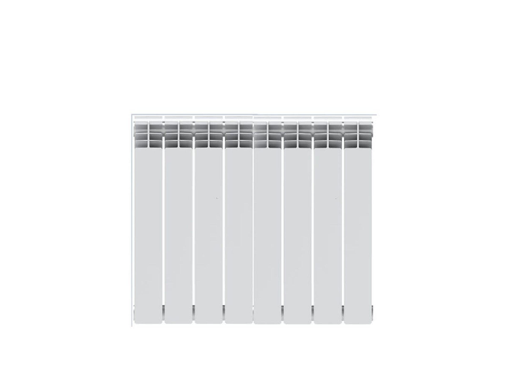 Peisa Radiador Gamma 500 Blanco 8 Elementos